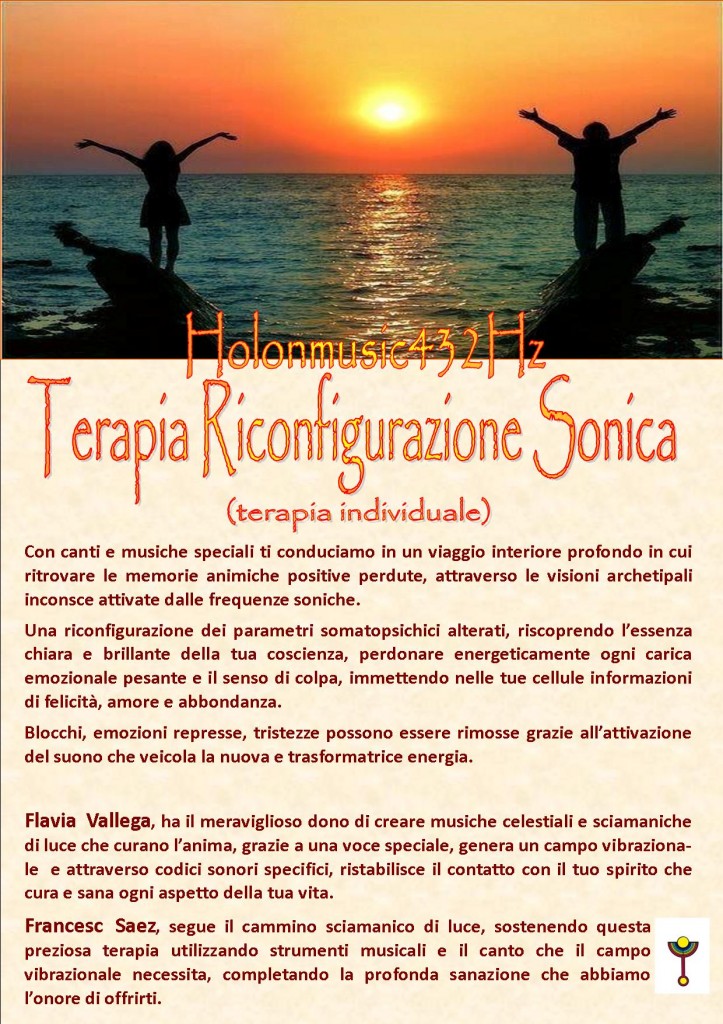 Holonmusic432Hz Terapia Riconfigurazione Sonica
