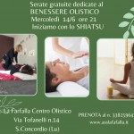 Serate gratuite Benessere Mercoledi 14/6 ore 21